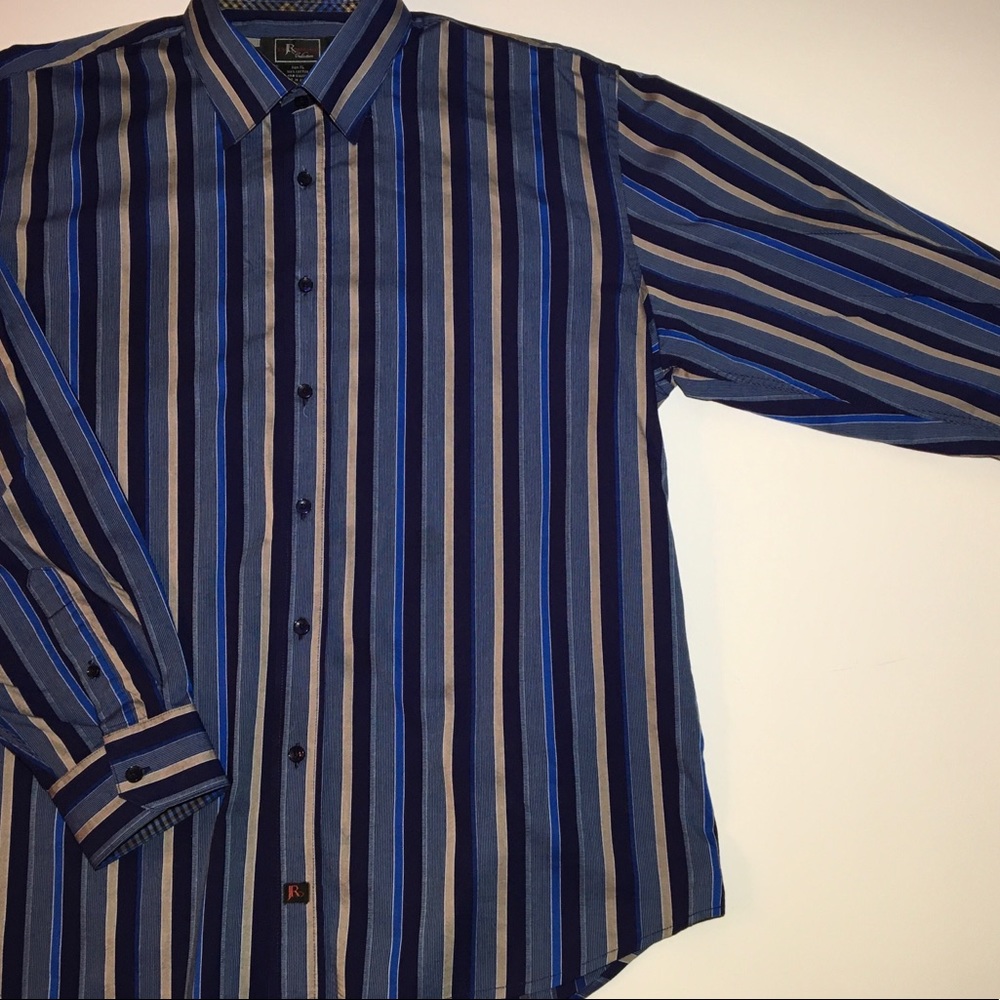 Jon Randall Men Casual Button Down Longsleeve XL.